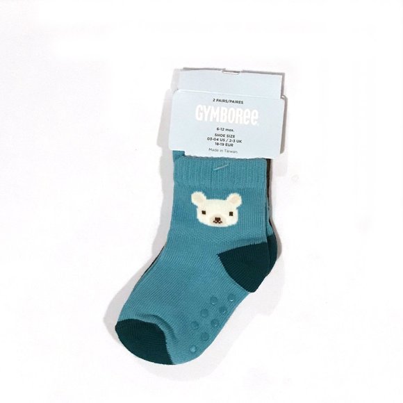 Gymboree Non-Slip Socks, 2 Pairs - 6-12m NEW - Picture 2 of 3